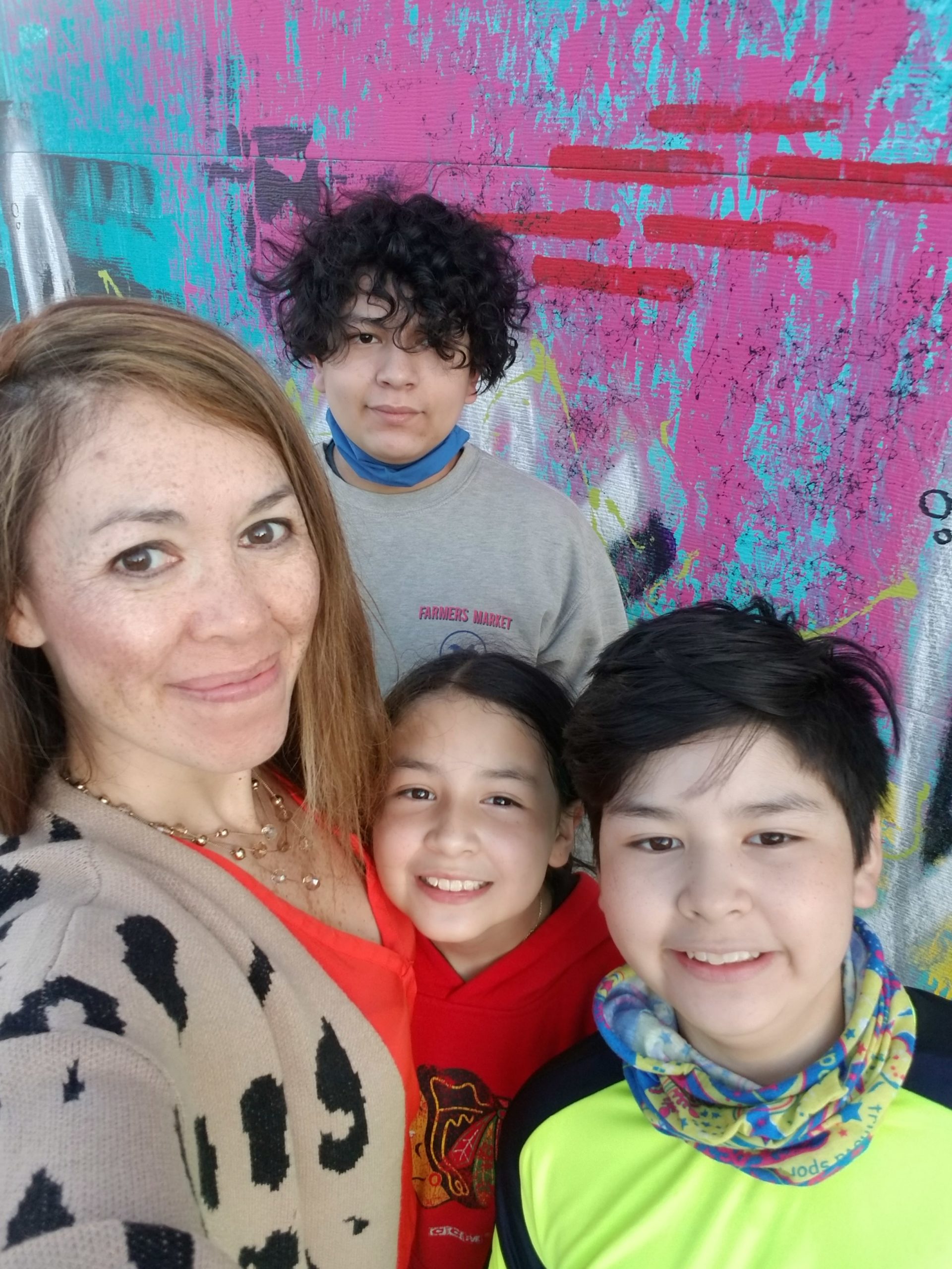 Grace Castillo and her three children